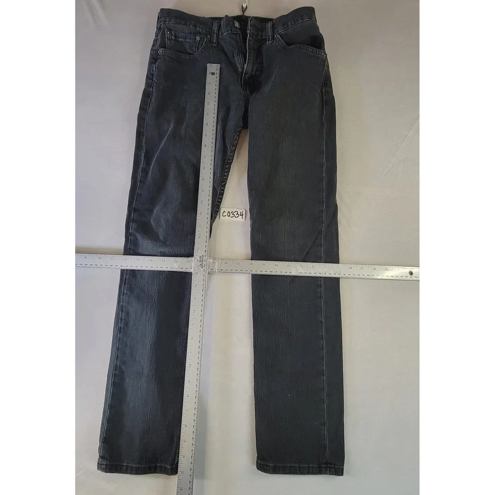 Levi's 511 Slim Fit Jeans Mens 29x31 Washed Black Denim Pants